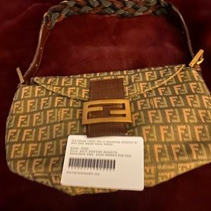 Vintage Fendi zucchino Baguette handbag